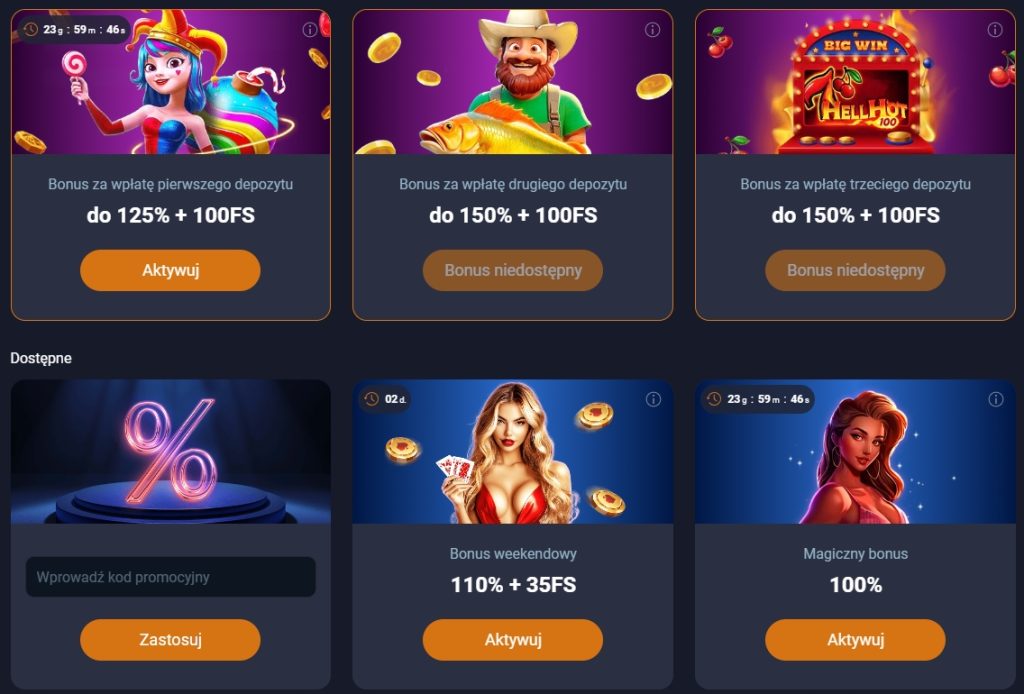 Automaty w oficjalnym kasynie Vox Casino